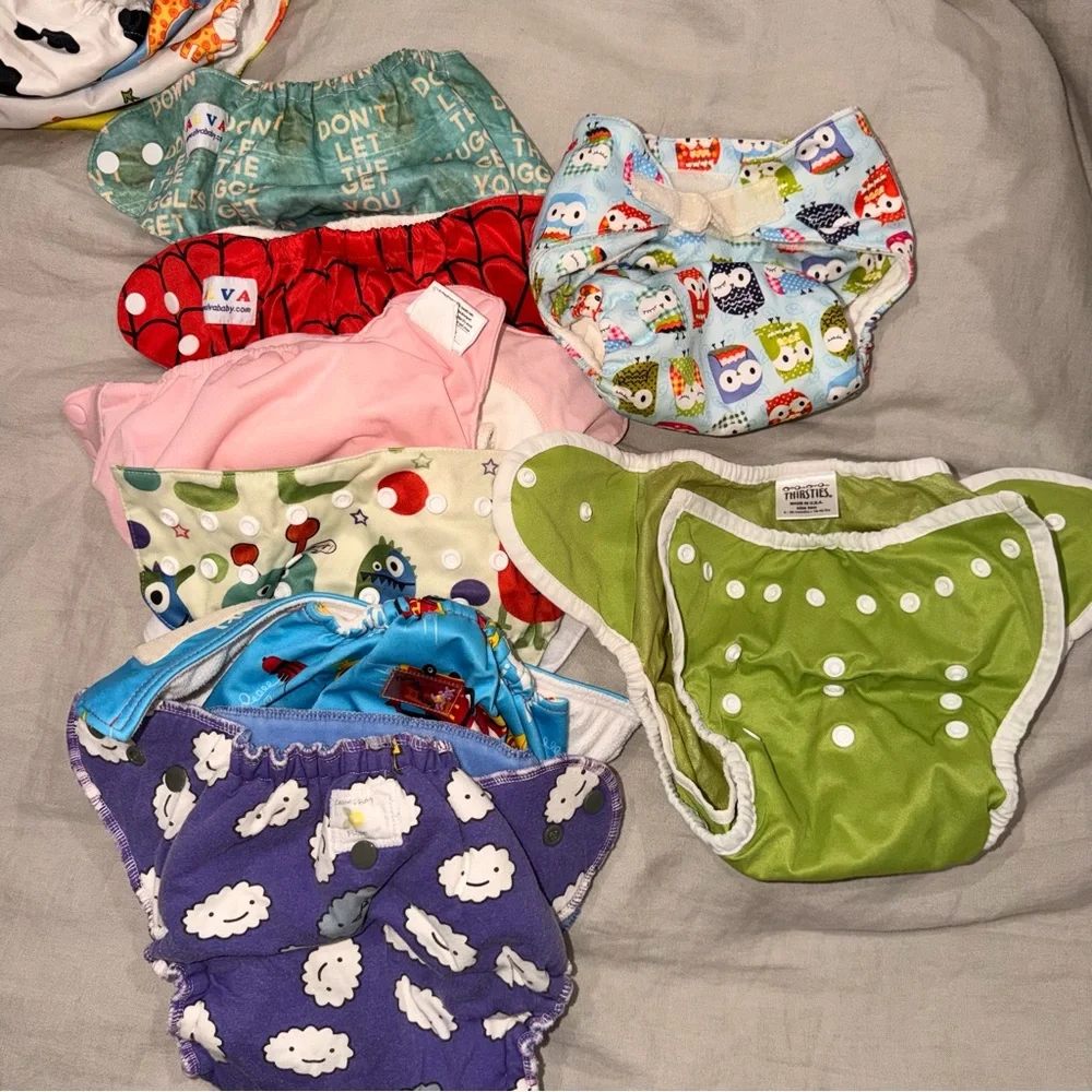 Cloth Baby Diaper Covers, Soakers, Boosters, and Wet Dry Bags GroVia and Others